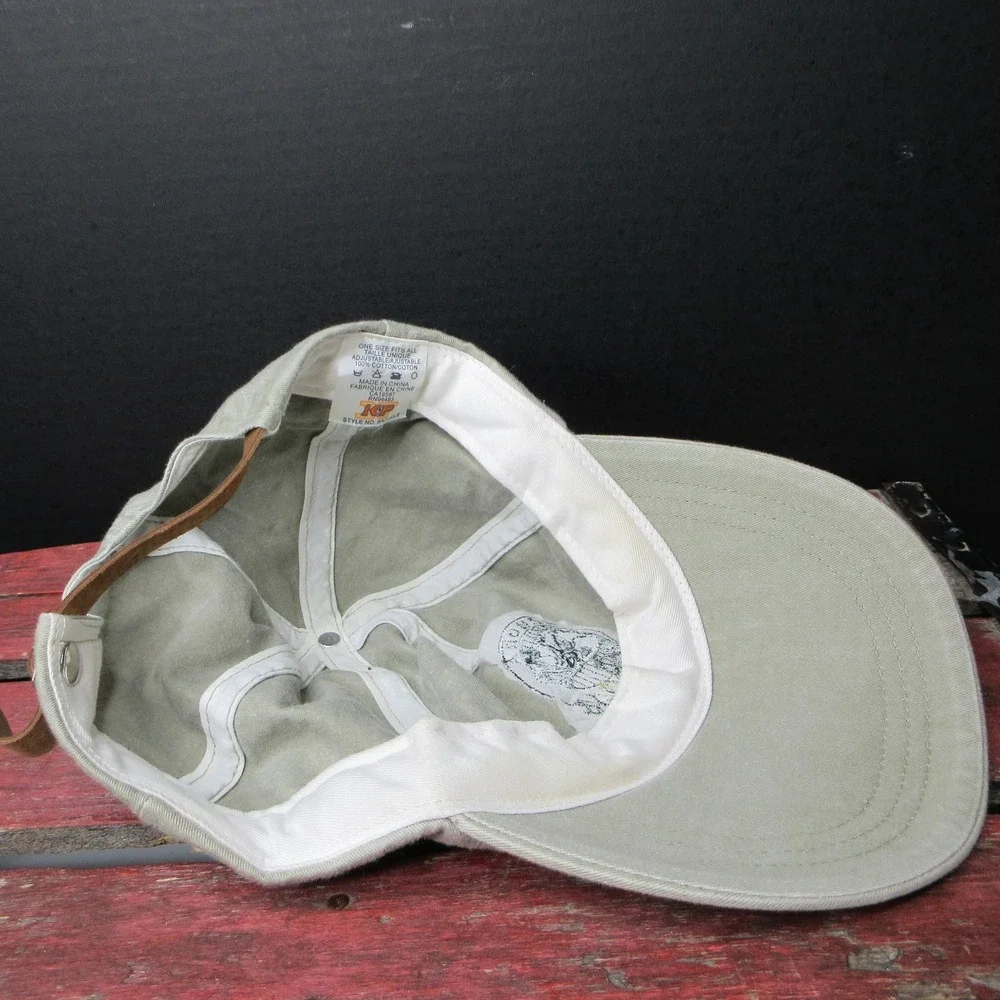 Kenora Bass International Khaki Dad Hat Adjustable Fishing Baseball Hat Cap